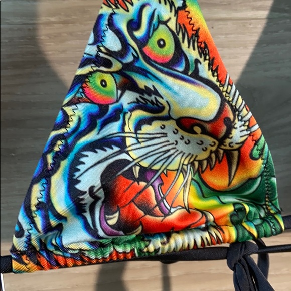 Ed hardy tiger tattoo bikini - Picture 2 of 6